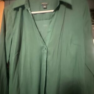 Ann Taylor Green Blouse